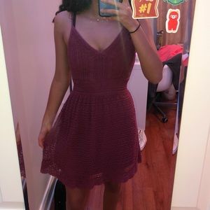 Abercrombie and Fitch Maroon mini dress